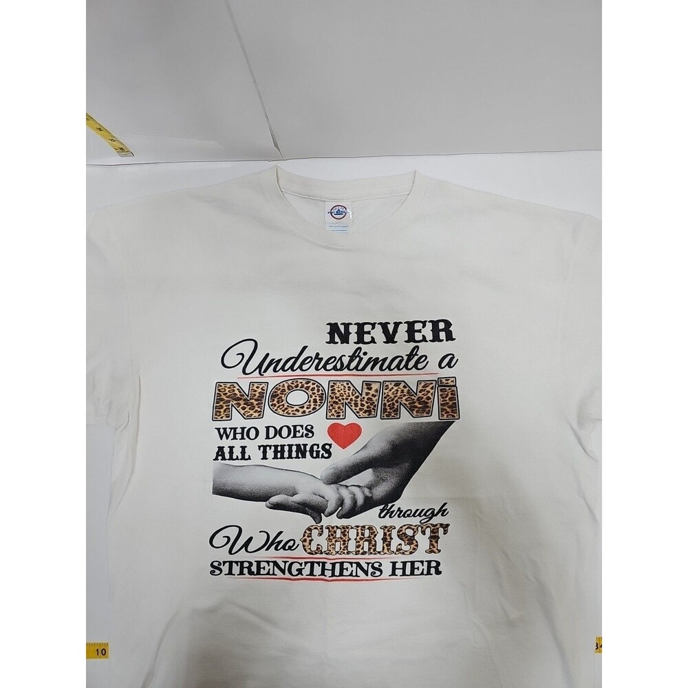 Through Christ- Delta Pro Weight - Short Sleeve - White Size XL - T Shirt